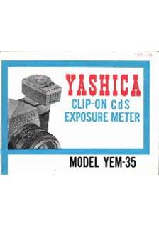 Yashica ExpMeter - misc manual. Camera Instructions.